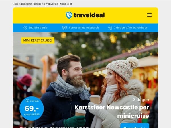 🚢 Geniet van magische avonturen naar Newcastle met DFDS v.a. 69 p.p.!