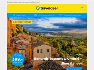 ⏰ DAG-DEALS! ⏰ 8 dgn Rondreis Italië 399 | SUITE Kasteelhotel Veluwe 75,50 | Van der Valk STUNT Amersfoort v.a. 52,50!