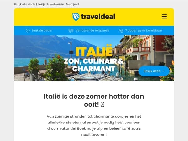 😱 Razend populair deze zomer: Italië!