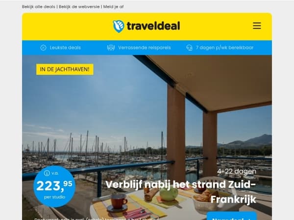 4-6 dgn Zuid-Frankrijk op 300 m van het strand v.a. 223,95 | ⭐ 5*-Kasteelhotel in Noord-Duitsland + ontbijt v.a. 349 p.p.!