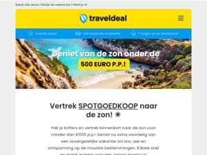 Vertrek SPOTGOEDKOOP naar de zon! ☀️ Vakanties naar o.a. Spanje, Portugal, & Tunesië ONDER de 500 euro p.p.! 😱