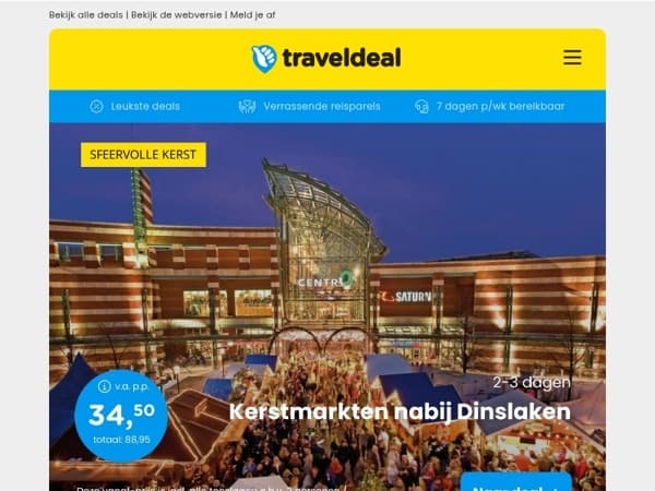 Vroegboek Mega Deal: 😱 Kerstshoppen bij Dinslaken & Essen v.a. 34,50 | Van der Valk aanbieding bij de Alde Feanen v.a. 57,30 p.p.! 🔥