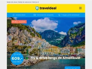 Fly & drive langs de Amalfikust v.a. €609 per persoon & meer deals
