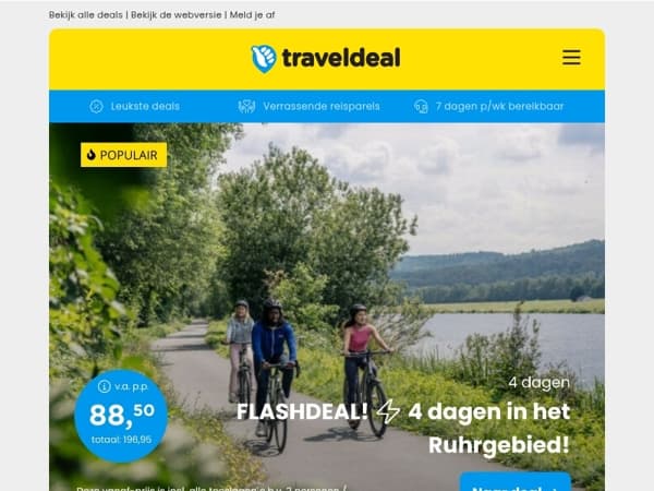 MEGA 3=2 DEAL! 😱 4 dagen Duitsland in het Ruhrgebied nabij Oberhausen & Essen SLECHTS 88,50 p.p.!