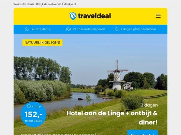 3 dgn aan de Linge + ontbijt & diner 152 | Luxe vakantie in Beierse Woud + wellness 724,95 per bungalow (4 pers!)