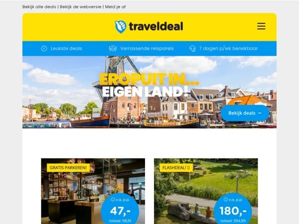 Heerlijke temperaturen op komst! ⛅ Ontdek deze aanbiedingen in eigen land!