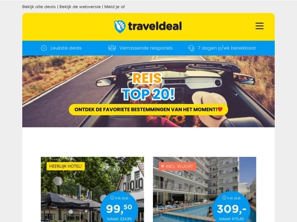 ✈️ REIS TOP 20: ontdek de favoriete reisjes van afgelopen week! 😍