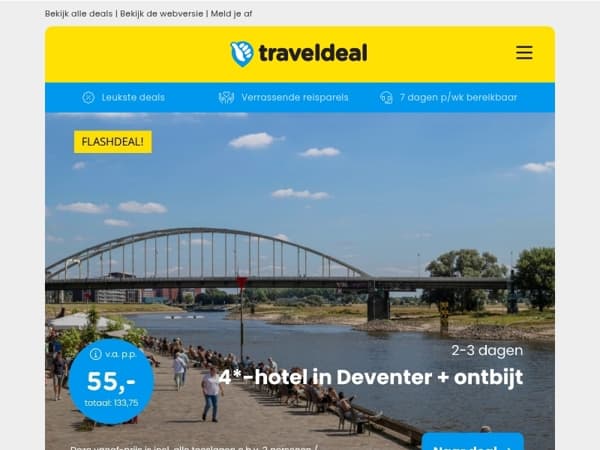 Nergens goedkoper! 🤩 4*-hotel Deventer + ontbijt v.a. 55 | Boerderijkamer in Fries Landschap v.a. 34,50 p.p.! 😮