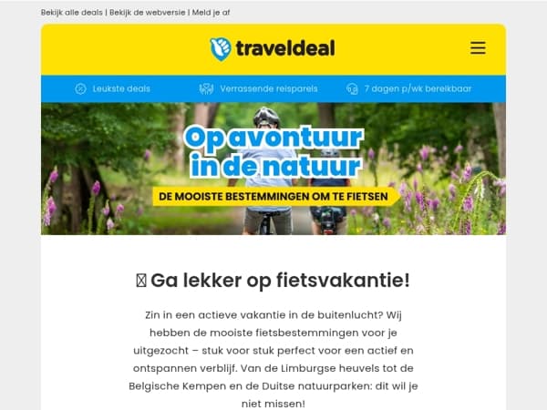 🌼 Fietsen door de prachtigste landschappen – Boek jouw favoriet!