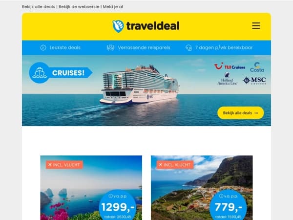 🧭 Cruise jouw bucketlist af!