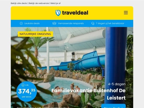𝗔𝗮𝗻𝗯𝗶𝗲𝗱𝗶𝗻𝗴! ⭐ Familievakantie Buitenhof De Leistert v.a. 374,35 | Luxe XXL Bubbelbad Suite de Veluwe + ontbijt v.a. 89,50 p.p.!