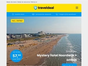 😍 Speciaal voor JOU! 👉 4*-Mystery Hotel Noordwijk + ontbijt v.a. 57,50 p.p. | 4 dgn Beierse Woud + halfpension & EXTRA'S v.a. 158,- p.p.!