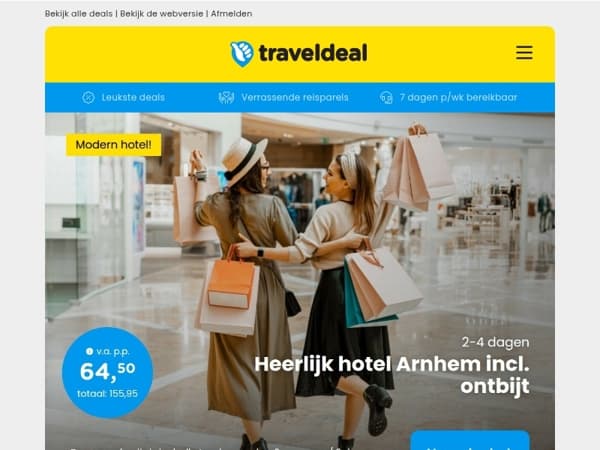 🏙️ Leuke stedentrips in eigen land! Arnhem, Den Haag of Maastricht v.a. €55 p.p.!