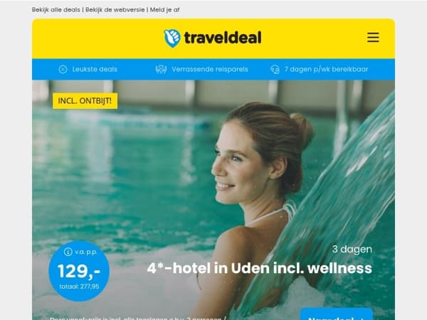 🚗 Fly & Drive Bloemenrivièra & Cinque Terre v.a. 749 | Roompot Volendam + ontbijt v.a. 54,50 p.p.! 😱