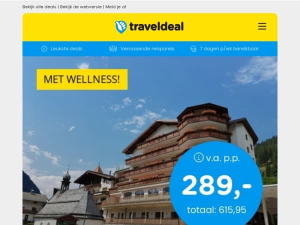 📣 BOEK NU: 4/15 dgn 4*-hotel Tirol + ontbijt & diner v.a. 289 | 2-3 dgn bij Noordwijk strand + ontbijt v.a. 57,50 p.p.!