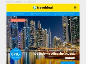 De ultieme Alles-in-1-Deal: Dubai! v.a. €879 per persoon | Rondreis Toscane & Umbrië + diner & meer v.a. €395 per persoon & meer