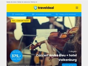 Extra kamers ingekocht! ⏰ Concert André Rieu + diner op Vrijthof v.a. 375 p.p.! 😱🎵