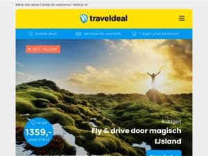 Bucketlist-TRIPS! 💡 Fly & drive - IJsland rond in een week | Fly & drive klassiek Andalusië & MEER! 🚗