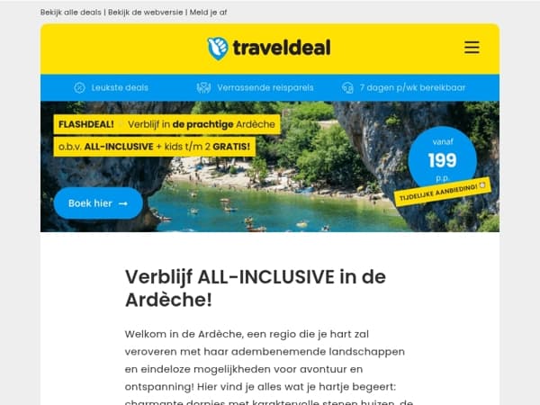 DEAL-ALERT! 🚨 4-15 dgn in Domaine du Rouret in de Ardèche o.b.v. ALL-INCLUSIVE v.a. 199 p.p.! 🔥