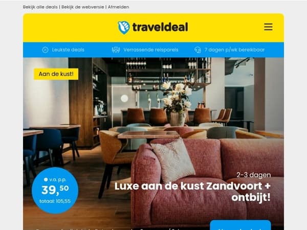 🌊 Even uitwaaien? Deze kustdeals scoor je al vanaf €39,50! 🤯