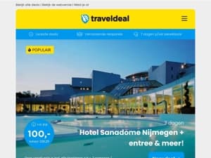 WEEK-DEAL!🚨 Sanadome + ontbijt + ONBEPERKT entree + LUXE slippers v.a. 100 | Noorse Fjorden Cruise Holland America Line v.a. 1079 pp!