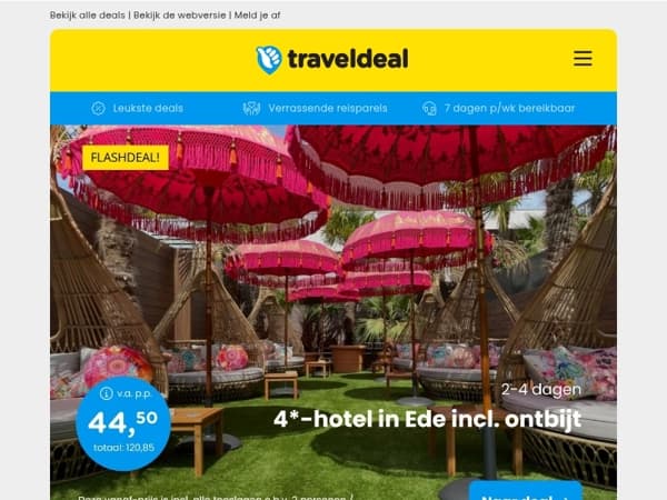 🌳 Luxe 4*-hotel in Ede op de Veluwe + ontbijt v.a. 44,50 | Attractie- en vakantiepark Slagharen + ONBEPERKT entree v.a. 297 per acco! 🎢