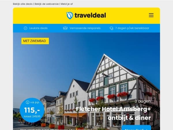 3 dgn Fletcher Arnsberg + ontbijt & diner v.a. 115 | Stedentrip Valencia v.a. 259 p.p.!