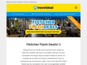 Actie: Fletcher Flash Deals! 🔥 De mooiste locaties voor de BESTE PRIJS! 🙌