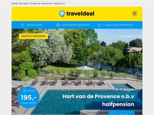 4 t/m 11 dagen halfpension in de Provence v.a. 195 | ⚡️ FLASHDEAL: Fly & Train Schotland v.a. 899 p.p.!