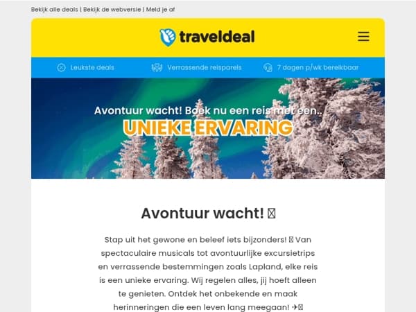 Musicals, excursies en bijzondere bestemmingen – ervaar het zelf! 🎭