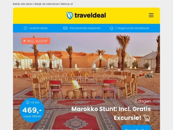 Marokko Deal incl. excursies & meer v.a. 469 | 🥳 Van der Valk + Movie Park Germany 94 p.p.!