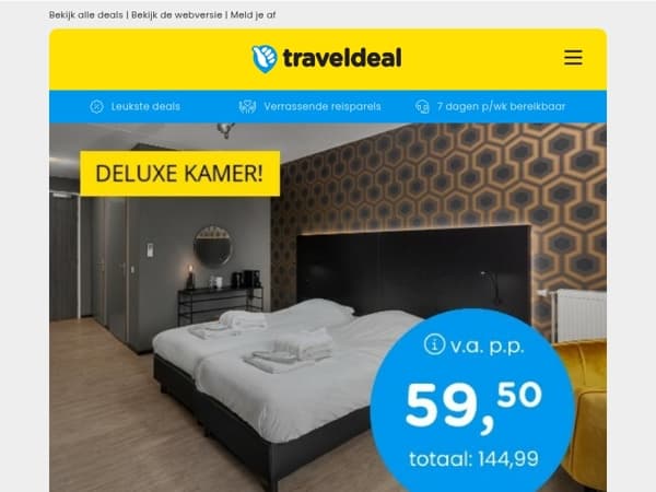 DAGDEAL! ⏰ 2 dgn Thermaalbad Arcen + DELUXE kamer + ontbijt v.a. 59,50 | 9-daagse cruise vanaf Dubai + volpension v.a. 1299 p.p.!