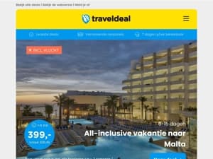 Winterzon v.a. €409 per persoon | Rondreizen v.a. €789 per persoon & nog veel meer