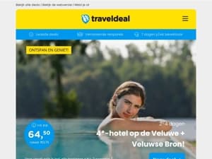 Landgoed Mennorode + dagentree Veluwse Bron v.a. 64,50 | Luxe 4*-vakantie Mallorca v.a. 329 p.p.!