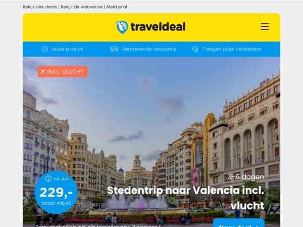 Combineer Stad & Strand! 🏖️ Ontdek Valencia, Den Haag en Barcelona met deze exclusieve aanbiedingen! 🔥