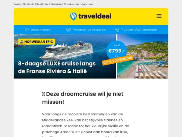 ⏳ LAST MINUTE: 🌊 Van Cannes tot Rome: jouw luxe mediterrane droomcruise wacht!