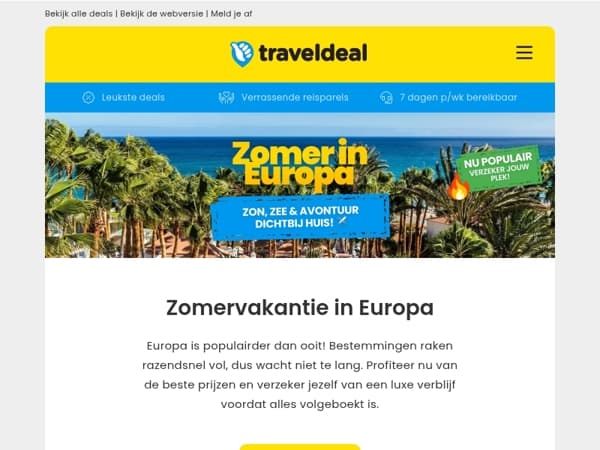 😱 WOW, deze populaire Europese bestemmingen raken snel vol!