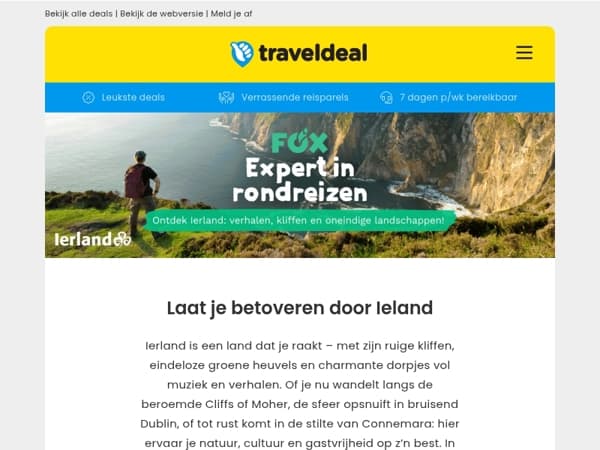 Hey Vakantieganger, laat je betoveren door Ierland! ☘️