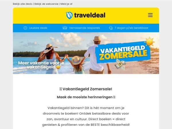 💸 Vakantiegeld binnen? Pak nu EXTRA korting met onze ZOMERSALE! ☀️