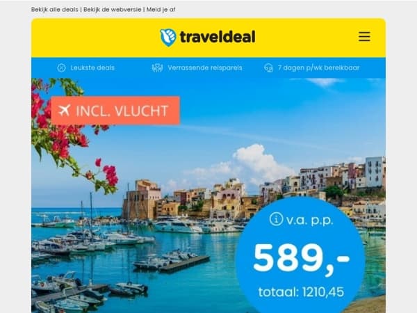 😱 8-daagse winterzon cruise Zuid-Europa + Tunesië v.a. 589 | Attractie- en Vakantiepark Slagharen v.a. 139,50 per acco! 🔥