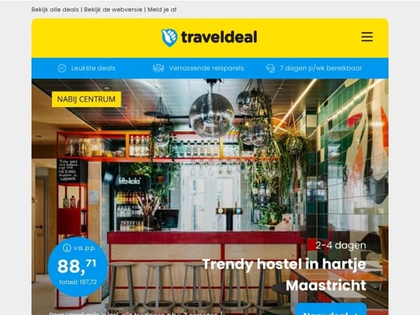 LAST MINUTE Knaller! 💣 NS Trein Combideal Maastricht 88,71 | All-inclusive bij het Gardameer v.a. 359 p.p.!