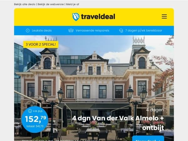 Even ertussenuit? Geniet van een LUXE Van der Valk minivakantie 😍✨