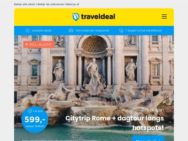 🌟 ALLES-IN-1 ROME DEAL! Vlucht, hotel, ontbijt & Vaticaan + Colosseum v.a. €599 p.p.! ✈️🏛️