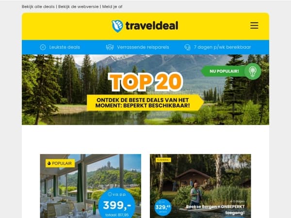 Nu razend populair! 🔥 Beekse Bergen | All-inclusive in de Ahr Wijnstreek | Movie Park Germany + Van der Valk Hotel & meer!