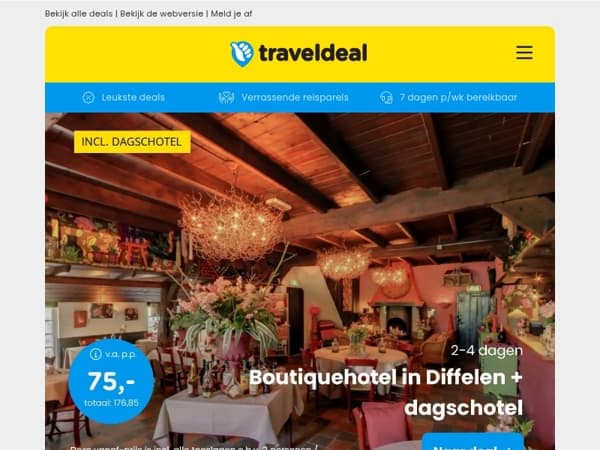 75 euro DINER deal Vechtdal 🍴| All-inclusive bij Sowell Hôtels Mont Blanc & Spa v.a. 199 & meer!