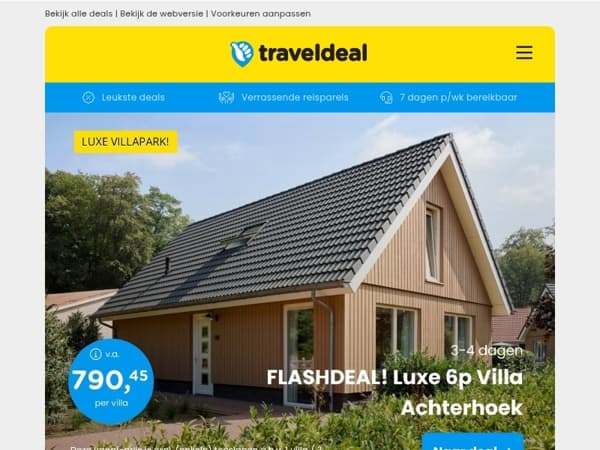 NIEUW! 😱 Luxe villa in de Achterhoek (6 pers) 790,45 | Verblijf in Groningen + ontbijt v.a. 62 p.p.!