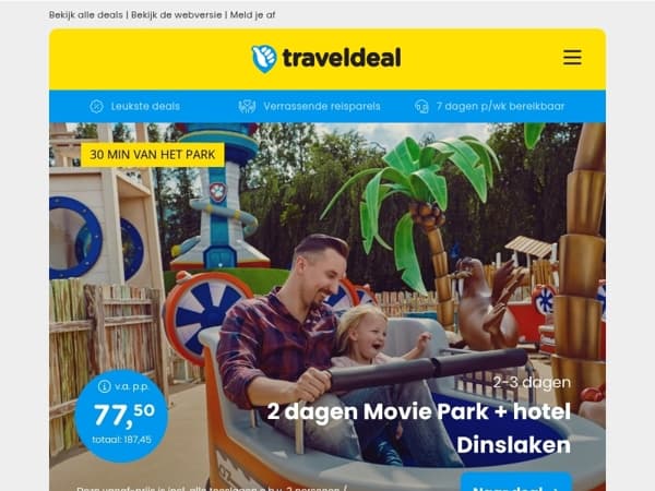 🚨 Ontdek onze populairste aanbiedingen naar Duitsland! 👉 Movie Park Germany, Moezel, Kerstmarkten & MEER!