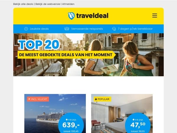 👀 Gespot: de beste deals van dit moment! | Luxe Cruise v.a. €639 | Van der Valk Hilversum €50,50 | Kerst in Newcastle v.a. 89 & MEER!