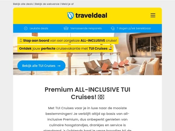🚢 Dit wil je: LUXE TUI Cruises o.b.v. all-inclusive PREMIUM - inclusief ALLES! 😱