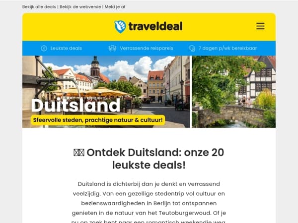 🇩🇪 Ontdek Duitsland: onze 20 leukste deals!